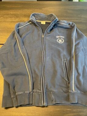 Vintage Penn State Columbia Navy Blue Full-Zip Sweatshirt